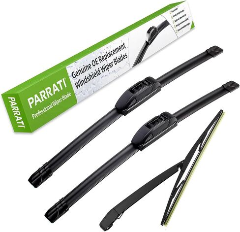 PARRATI® Premium Windshield Wipers with Rear Wiper Blades Arm Replacement for 2014-2007 Ford Edge,All-Season Automotive Wipers,Easy to Install 26"+20"+14"(Set of 4) in Saudi Arabia