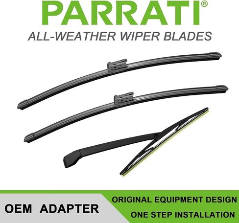 PARRATI® Premium Windshield Wipers with Rear Wiper Blades Arm Replacement for 2014-2007 Ford Edge,All-Season Automotive Wipers,Easy to Install 26"+20"+14"(Set of 4) in Saudi Arabia