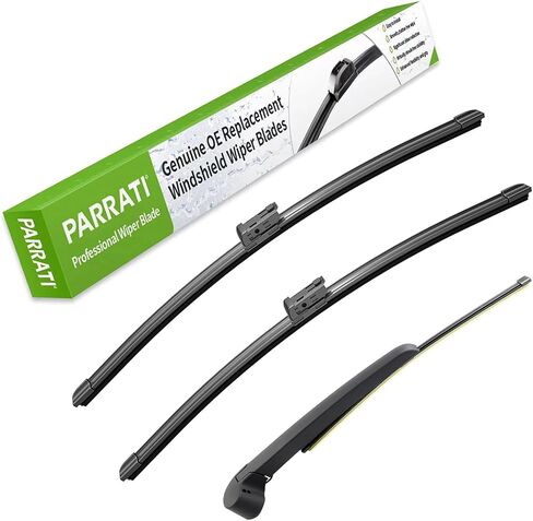 PARRATI® Premium Windshield Wipers with Rear Wiper Blades Arm Replacement for 2014-2007 Ford Edge,All-Season Automotive Wipers,Easy to Install 26"+20"+14"(Set of 4) in Saudi Arabia