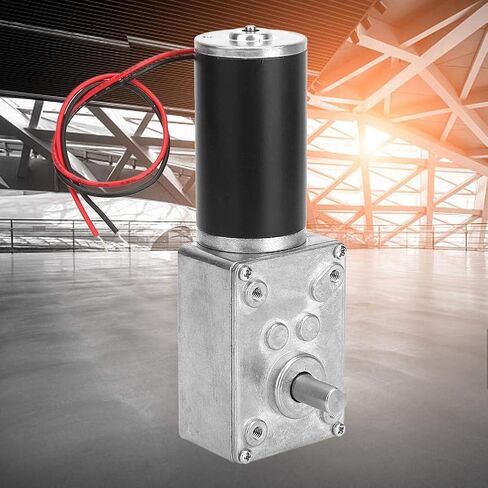 24V DC Worm Gear Motor 8 مم محرك كهربائي نطاق سرعة التواء العالي 10-500 دورة في الدقيقة (100RPM) in Saudi Arabia