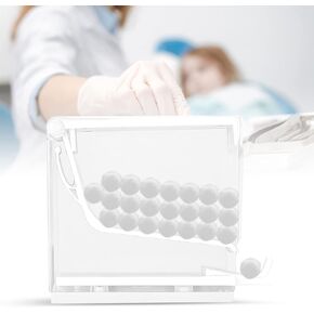 4 Colors Dentist Cotton Roll Dispenser Divider Press Type Holder (White) in Saudi Arabia