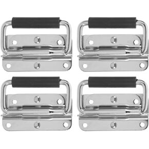 Artibetter 4pcs مقابض الحديد الحديد مقابض الصدر مثبتة على السطح لصناديق أدوات الخزانات والمعدات الصناعية تصميم مريح للتركيب in Kuwait