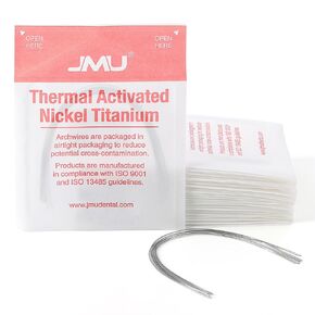 JMU Thermal Activated Nickel Titanium Archwire, Natural, Round 0.020" Upper, 10/Pk, 10 Packs in Kuwait