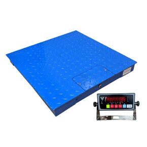 PEC Tools FS Series Professional Grade Steel Floor Scale - Heavy-Duty Pallet Scale and Shipping Scale for Industrial Use - Weighing Scale for Packages Up to 1000x0.1lb - 24x24 in Saudi Arabia