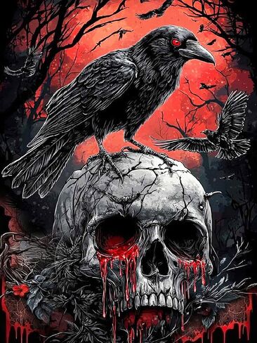 Halloween Girl Diamond Painting Kits for Adults, DIY 5D Woman Diamond Art Kits for Beginners, Diamond Dots Kits Gem Arts Crafts for Home Wall Decor 14x14Inch in Saudi Arabia
