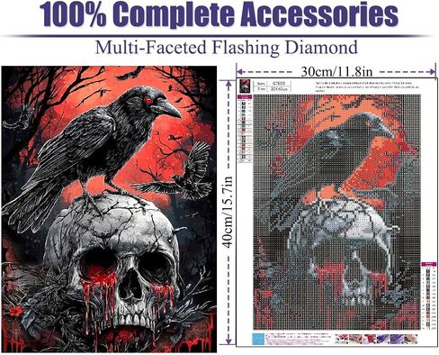 Halloween Girl Diamond Painting Kits for Adults, DIY 5D Woman Diamond Art Kits for Beginners, Diamond Dots Kits Gem Arts Crafts for Home Wall Decor 14x14Inch in Saudi Arabia