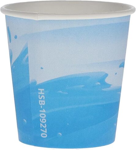 HSB 109256, Disposable Drinking Cups, 5oz, Thick-Walled & High-Gloss Finish, Easy-Grip Embossed, Double-Rolled Lip for Comfort, Gray, 1000/Pk in Saudi Arabia