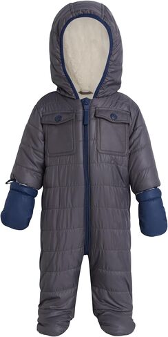 URBAN REPUBLIC Baby Boys' Pram Snowsuit - Quilted Fleece Lined Snowsuit with Gloves - Outerwear Coveralls (Sizes: 3-9M) in Saudi Arabia