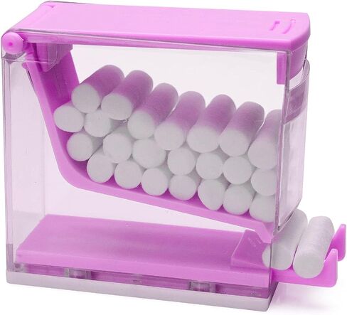 1PC Dental Grade Purple Cotton Roll Dispenser by VASTMED | Dental Press Type Cotton Rolls Holder Dispenser Hygienic Divider | Perfect for Professional Clinic, Hospital, Home Use in Kuwait