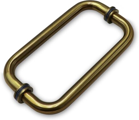 CKB 6 "مقبض باب دش ، من الوراء إلى الخلف ، سحب باب الدش المتوافق مع 1/4" إلى 1/2 "الزجاج سمك لأبواب دش زجاجية ، أسود غير لامع مع 304 من الفولاذ المقاوم للصدأ. in Kuwait