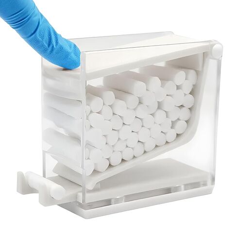 1PC Dental Grade Purple Cotton Roll Dispenser by VASTMED | Dental Press Type Cotton Rolls Holder Dispenser Hygienic Divider | Perfect for Professional Clinic, Hospital, Home Use in Kuwait