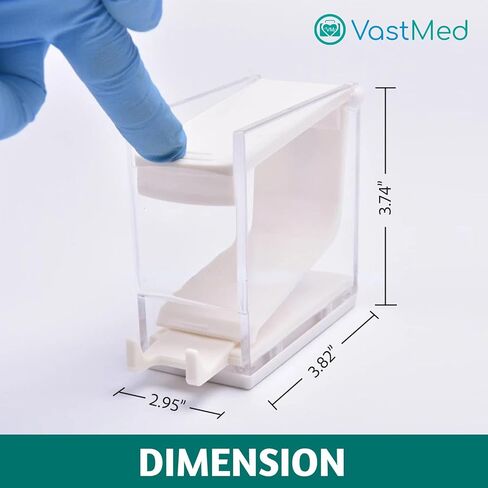 1PC Dental Grade Purple Cotton Roll Dispenser by VASTMED | Dental Press Type Cotton Rolls Holder Dispenser Hygienic Divider | Perfect for Professional Clinic, Hospital, Home Use in Kuwait
