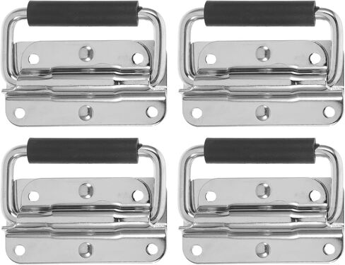ARTIBETTER 4pcs Iron Case Handles Surface Mounted Chest Handles for Cabinets Tool Boxes and Industrial Equipment Ergonomic Design Easy Installation in Saudi Arabia