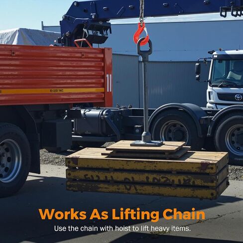 BEAMNOVA 3/8 Inch Tow Chains with Slip Hooks, 6900lbs Working Load, Heavy Duty Trailer Safety Chain, Grade 80 Log Chain, Towing Accessories for Trucks Car Vehicle, Binder Recovery Chain in Saudi Arabia