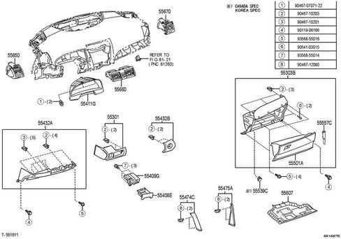 for Toyota for Camry 2009-2011 Dashboard HVAC Vent Register Drk Gray Right Nhj2 in Saudi Arabia