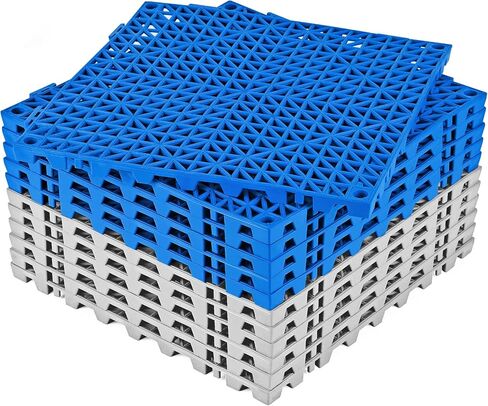 وسادة متشابكة TolanBBT 12P 11.8 "× 11.8" متشابكة ، فتحات استنزاف أرضية متشابكة ، لا تقل عن سقوط الصرف الصحي للسطح ، دش ، مطبخ ، حمام سباحة الصرف ، حمام الساونا ، في الهواء الطلق الداخلي (الأسود) in Kuwait