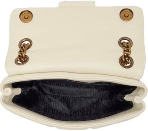 Geiger Women’s Mini Kensington Union Jack Quilted Leather Crossbody, Black in Kuwait