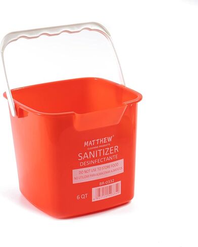 Matthew Red & Green & Blue Penergent و Cleaning Ducket 3 Quart Cleaning Pail ، مجموعة من 3 حاويات مربعة ، صنبور مدمج مع مقبض ، غسل شطف دلو الغسيل اليدوية ، incl.3pcs microfiber cloths in Kuwait