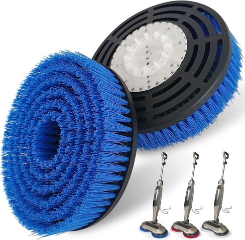 2 Pack S7001 ترقية رؤوس فرشاة استبدال وسادة MOP لوسادات البخار البخارية | التنظيف والتلميع المهني | متوافق مع Shark S8201/S7000Series | للتنظيف العميق الأرضيات الصلبة (الأزرق) in Kuwait