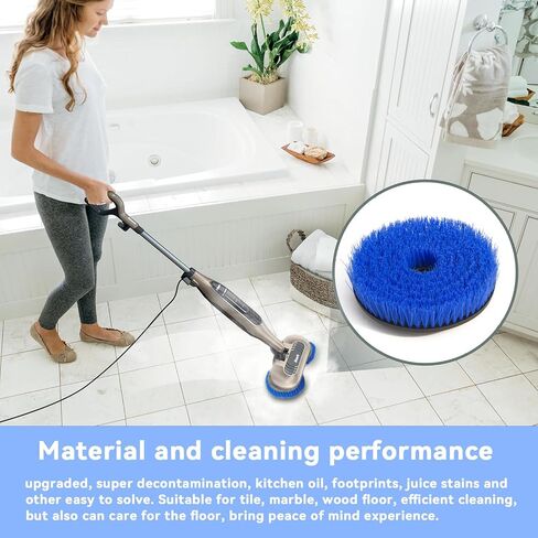 2 Pack S7001 ترقية رؤوس فرشاة استبدال وسادة MOP لوسادات البخار البخارية | التنظيف والتلميع المهني | متوافق مع Shark S8201/S7000Series | للتنظيف العميق الأرضيات الصلبة (الأزرق) in Kuwait