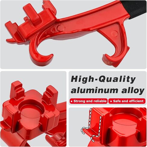 Mellbree 3-in-1 مفتاح Bung Aluminium ، 9.6 بوصة تم ترقيته 5 جالون أداة فتح دلو لمدة 2 "و 3/4 بوصة ، أداة ثقيلة غير مخصصة للطبول 5-55 جالون ، والاستخدام المنزلي والصناعي （أحمر）） in Kuwait