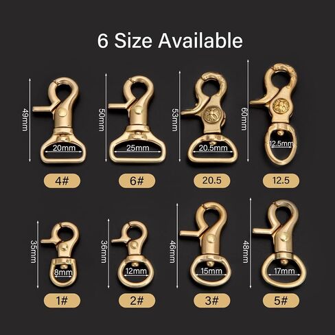 Wuta Solid Brass Trigger Snap Hooks Clasps Clasps دوار الزناد السنانير لأحزمة الأشرطة محوّلة مقاطع ثقيلة للخدمة in Kuwait