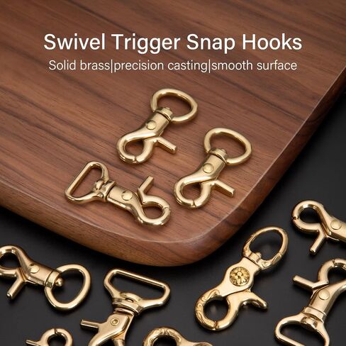 Wuta Solid Brass Trigger Snap Hooks Clasps Clasps دوار الزناد السنانير لأحزمة الأشرطة محوّلة مقاطع ثقيلة للخدمة in Kuwait