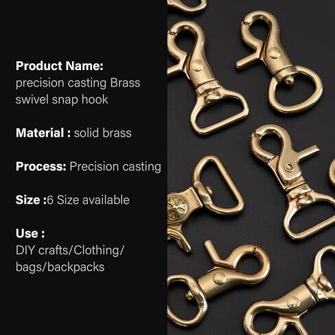 Wuta Solid Brass Trigger Snap Hooks Clasps Clasps دوار الزناد السنانير لأحزمة الأشرطة محوّلة مقاطع ثقيلة للخدمة in Kuwait