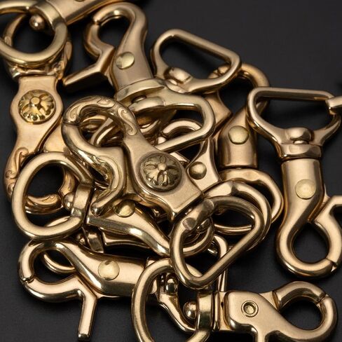 Wuta Solid Brass Trigger Snap Hooks Clasps Clasps دوار الزناد السنانير لأحزمة الأشرطة محوّلة مقاطع ثقيلة للخدمة in Kuwait