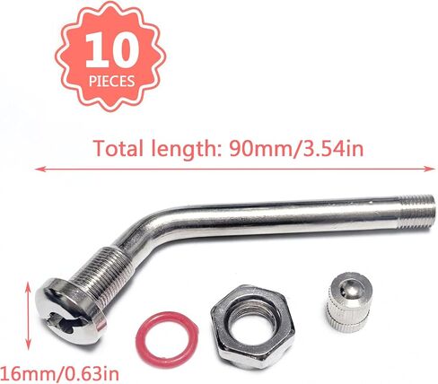 TR618A Heavy-Duty Clamp-In Tubeless Air Liquid Tractor Valve Stems - 2-Pack for Tubeless Tires, Industrial, Agricultural Wheels, Tractors & Graders in Kuwait