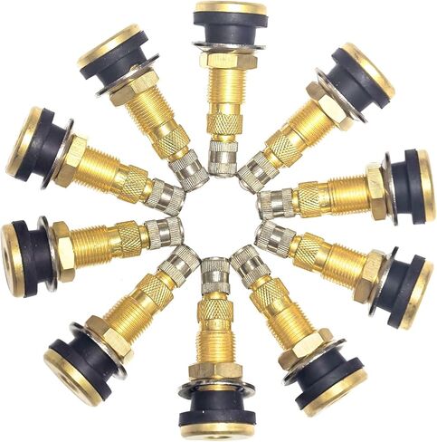TR618A Heavy-Duty Clamp-In Tubeless Air Liquid Tractor Valve Stems - 2-Pack for Tubeless Tires, Industrial, Agricultural Wheels, Tractors & Graders in Kuwait