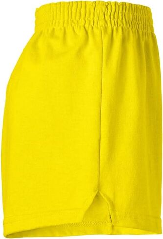 Soffe Girls' Authentic Cheer Shorts – Soft Cotton Blend Gym Shorts for Cheerleading, Dance, Running, Fitness, & Casual Wear – Elastic Waistband, Vibrant Colors, Durable & Easy Care Maroon in Saudi Arabia