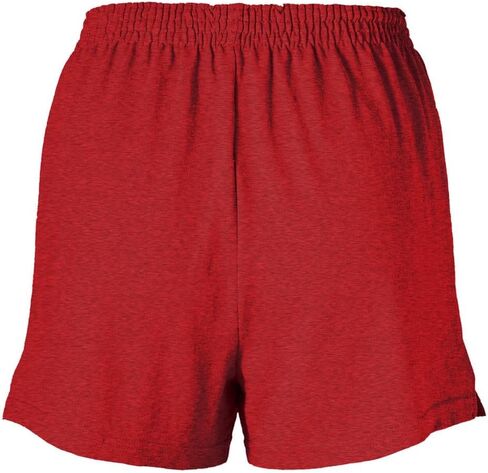 Soffe Girls' Authentic Cheer Shorts – Soft Cotton Blend Gym Shorts for Cheerleading, Dance, Running, Fitness, & Casual Wear – Elastic Waistband, Vibrant Colors, Durable & Easy Care Maroon in Saudi Arabia