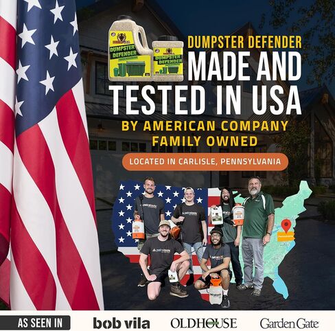 BEEST Dumpster Defender - 1.5lbs Outdoor Trash Can Deodorizer & Liquid Waste Absorber (Made in USA) Biodegradable Trash Can Odor Eliminator - Powerful Garbage Deodorizer for Always-Fresh Bins - 7 Cups in Kuwait