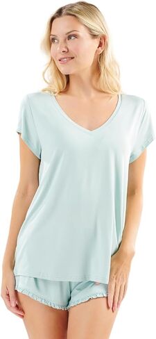Faceplant Dreams' Bamboo Rayon Short Sleeve Pajama Shirt | Luxury Lounge and Sleepwear in Saudi Arabia