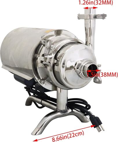 Techtongda 3T/H صحية مضخة مشروب مضخة الفولاذ المقاوم للصدأ مضخة الطرد المركزي لضخ الطرد المركزي in Kuwait