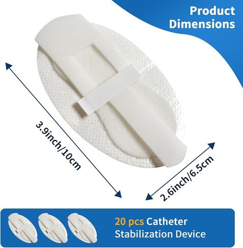 10 pcs Foley Catheter Stabilization Devices,Self-High Adhesive Catheter Supplies for Single/DoubleTube Holder Catheter Tape Fixation Device Strap Fixing Accessories,Catheter Holder in Kuwait