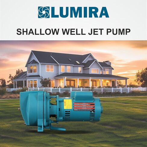 Lumira Shallow Well Jet Pump 1/2 HP, Cast Iron. 115/230 volts single phase in Saudi Arabia
