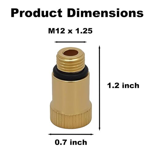 10mm Tester Spark Plug Adapter Compression Tester Adapter Engine Diagnostic Tool for Petrol Cylinder Leak Down (2PCS) in Kuwait