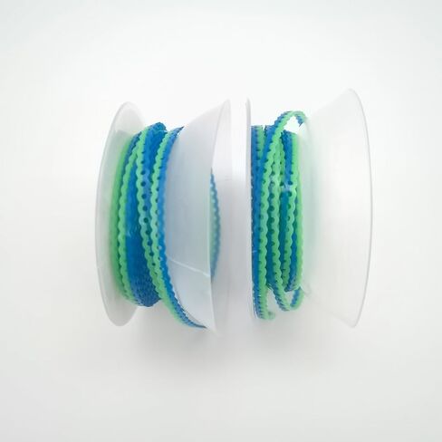 Strings Strend Stail السلطة اثنين من مجموعات الألوان الأسنان أشرطة تقويم الأسنان سلسلة الطاقة 15 قدم/لفة (الأزرق والأرجواني ، مستمر) in Kuwait