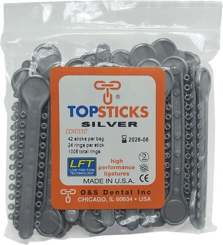 O&S Dental Topsticks عالي الأداء يرتبط الرباط المرن كل الألوان (الزمرد الأخضر) in Kuwait