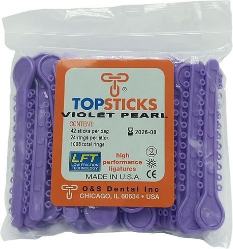O&S Dental Topsticks عالي الأداء يرتبط الرباط المرن كل الألوان (الزمرد الأخضر) in Kuwait