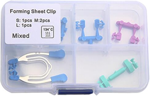 Dental Sectional Matrices Clip Matrix Sectional Contoured Matrices Clamps High Temperature Resistant Metal Spring Clip Rings (Type C） in Kuwait
