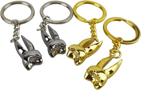 طيور 4pcs سلاسل المفاتيح الأسنان مولي الأسنان على شكل حلقة الأسنان هدية طب الأسنان in Saudi Arabia
