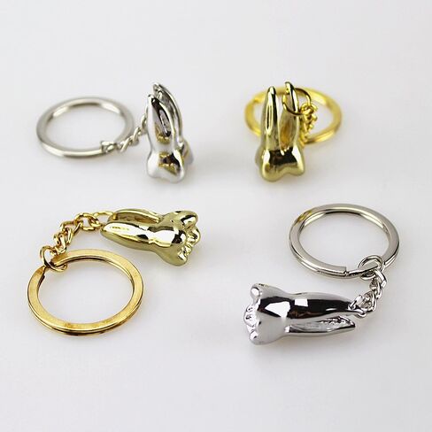 طيور 4pcs سلاسل المفاتيح الأسنان مولي الأسنان على شكل حلقة الأسنان هدية طب الأسنان in Saudi Arabia