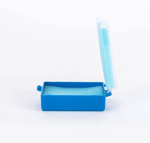 100 PCS صناديق تاج الأسنان مع حالة تخزين قشرة الأسنان الرغوية لعيادة مختبر الأسنان (أسود 2 بوصة) in Kuwait