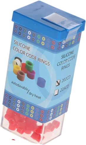 Plasdent 202CD-5N Dental Instrument Code Rings Red 60/PK in Kuwait