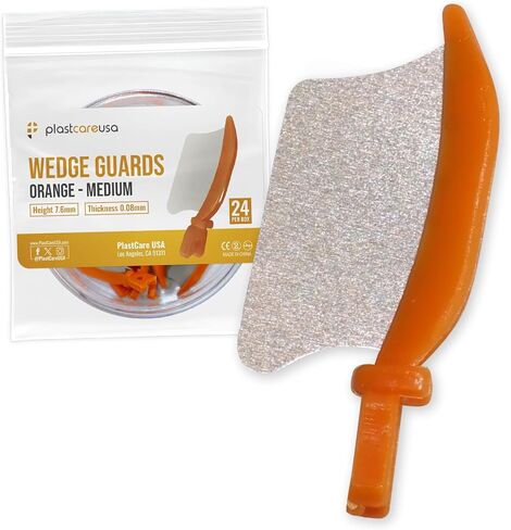 Assorted 72 Pack Dental Wedge Guards (Small, Medium, Large) – Interproximal Protective Wedges with Shield for Restorations – Latex-Free, BPA-Free, Autoclavable by PlastCare USA in Saudi Arabia