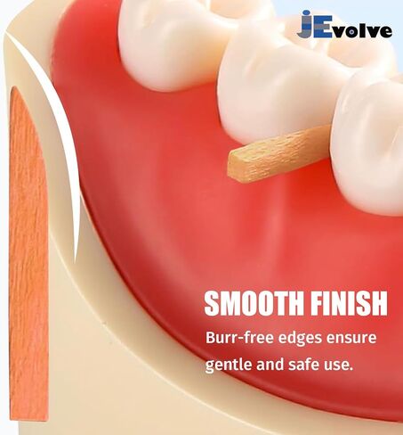 100 PCs SmallAssorted Dental Wooden Wedges by JEVOLVE – Multi-Use, Durable Orange Wood Wedges for Crafting, DIY Projects, Organizing, and Home Repair – Eco-Friendly, Flexible & Versatile Set in Kuwait