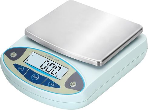 مقياس المختبر 5000G × 0.01G ، 13 وحدة 0.01 جم الدقة عالية الدقة التوازن التحليلي الرقمي ، مختبر إلكتروني دقة غرام المطبخ الرقمي/المجوهرات/المقياس العلمي in Kuwait
